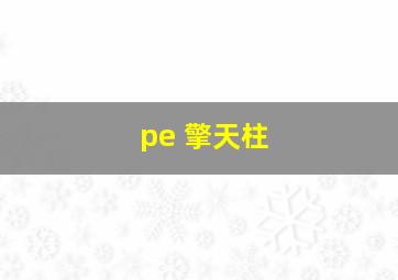 pe 擎天柱